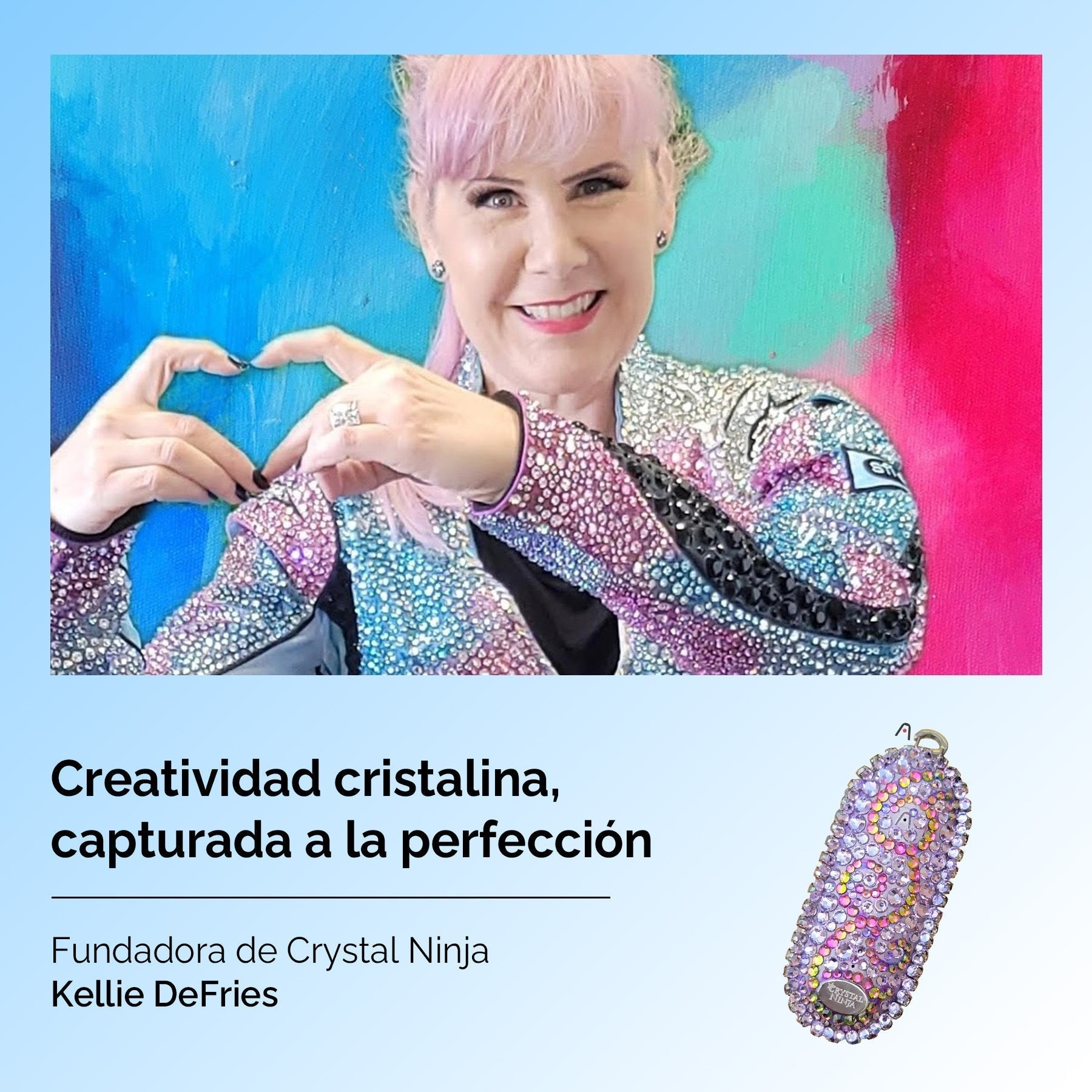 ¿Cómo capta cada brillante idea una artista del cristal?
