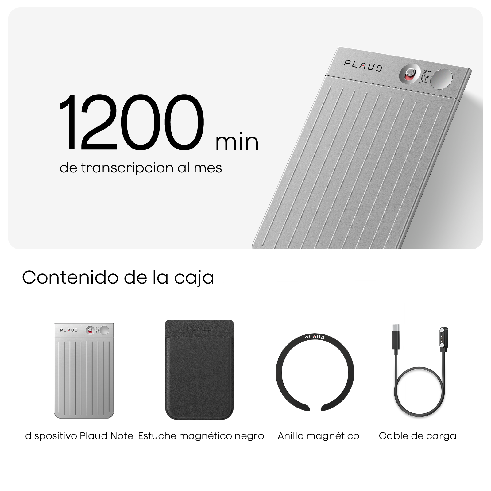 Plaud Note y Suscripción Pro Anual a Plaud AI