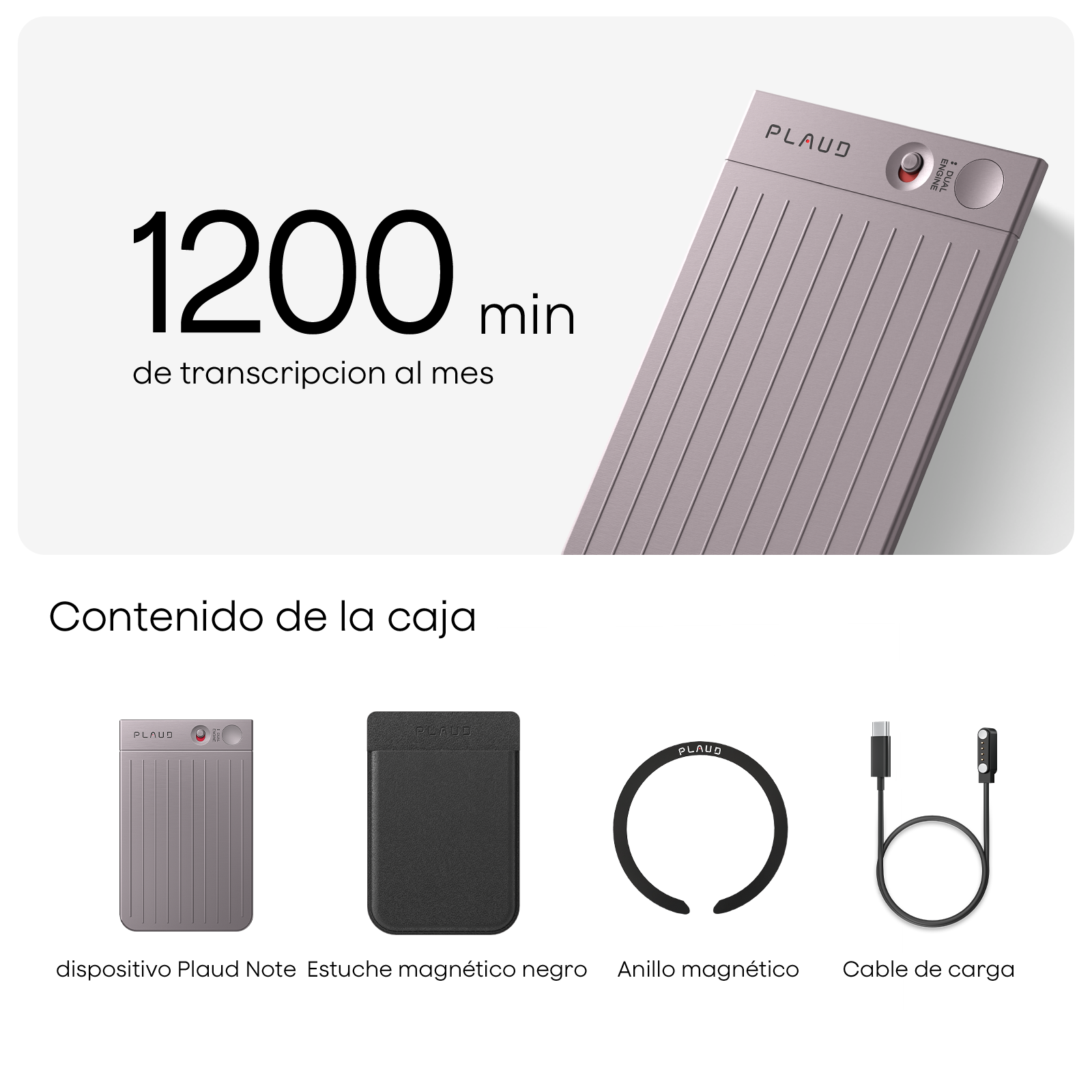 Plaud Note y Suscripción Pro Anual a Plaud AI