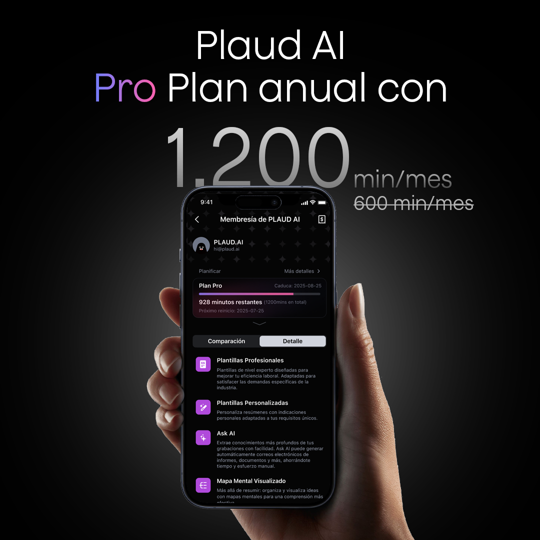 Suscripción Pro Anual a Plaud AI