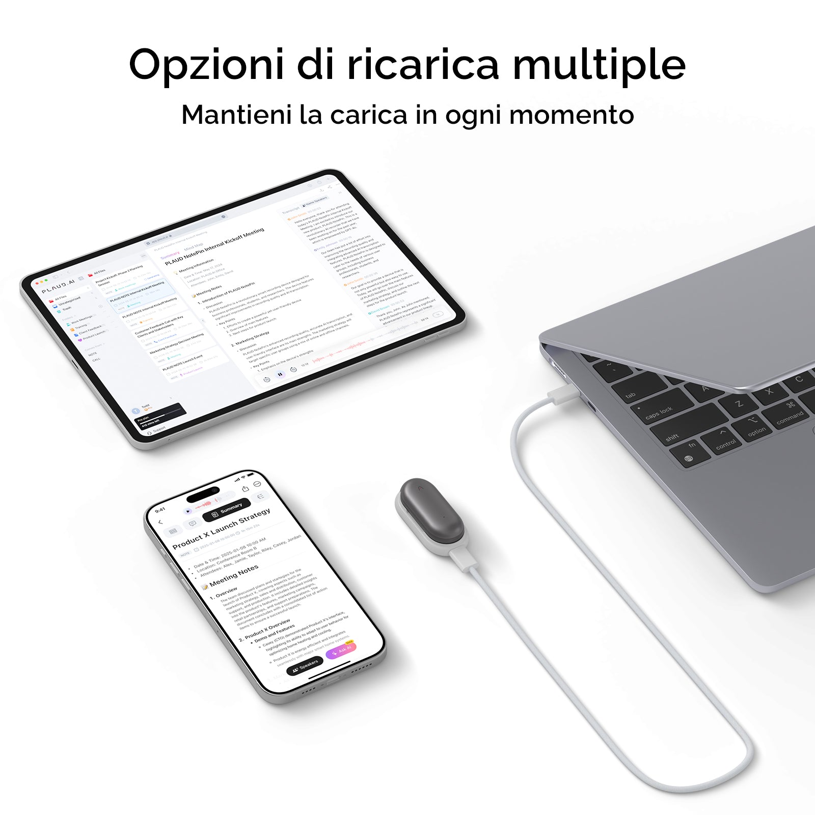 Kit de Carga para PLAUD NotePin