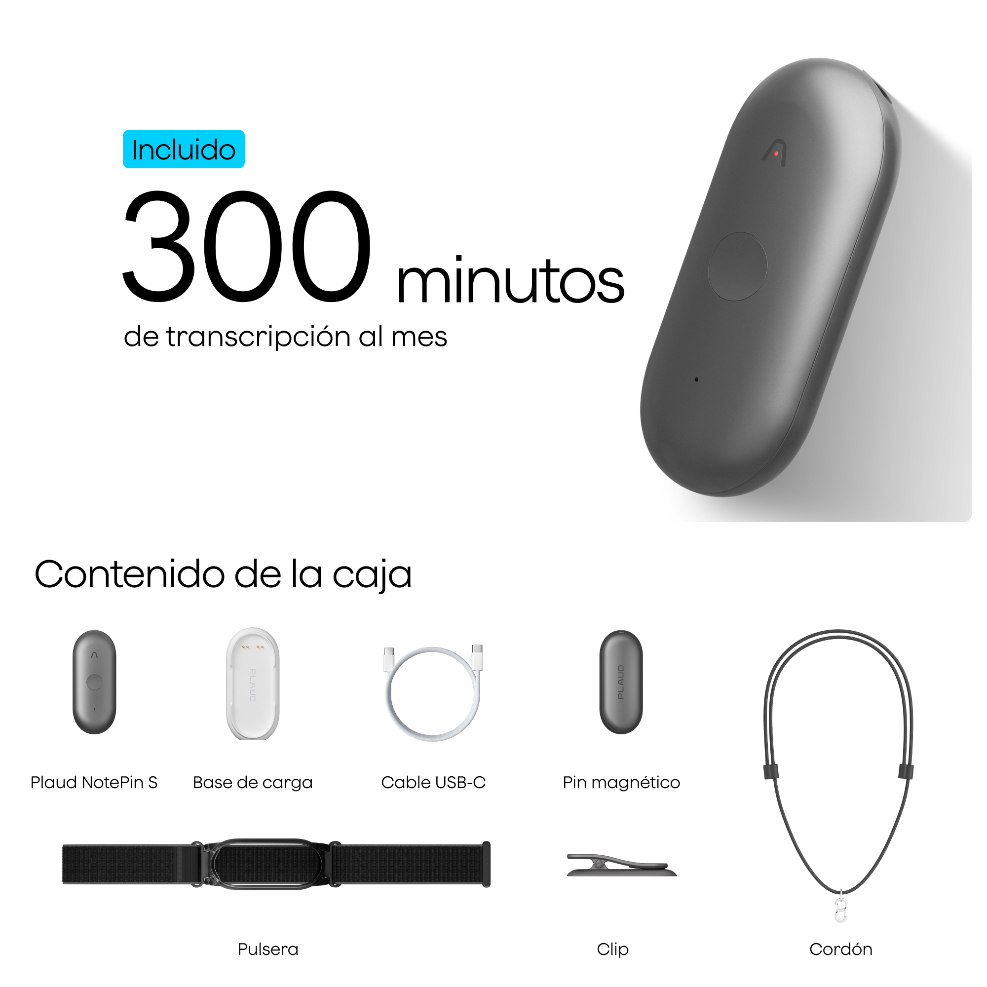 Plaud NotePin S - El asistente de notas con IA más portátil