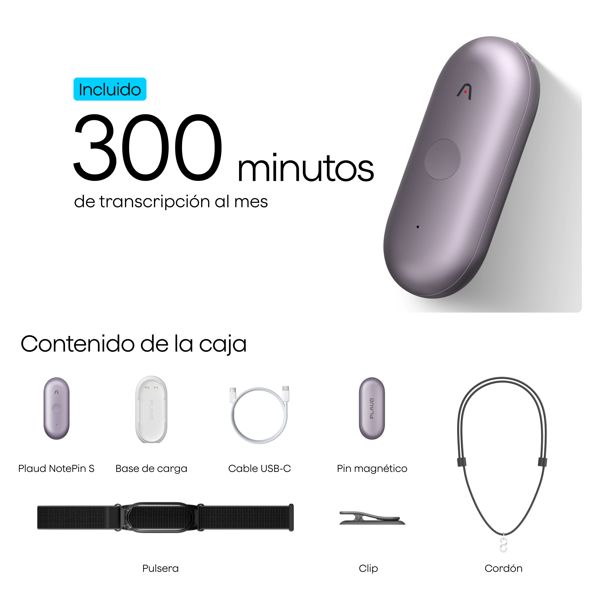 Plaud NotePin S - El asistente de notas con IA más portátil