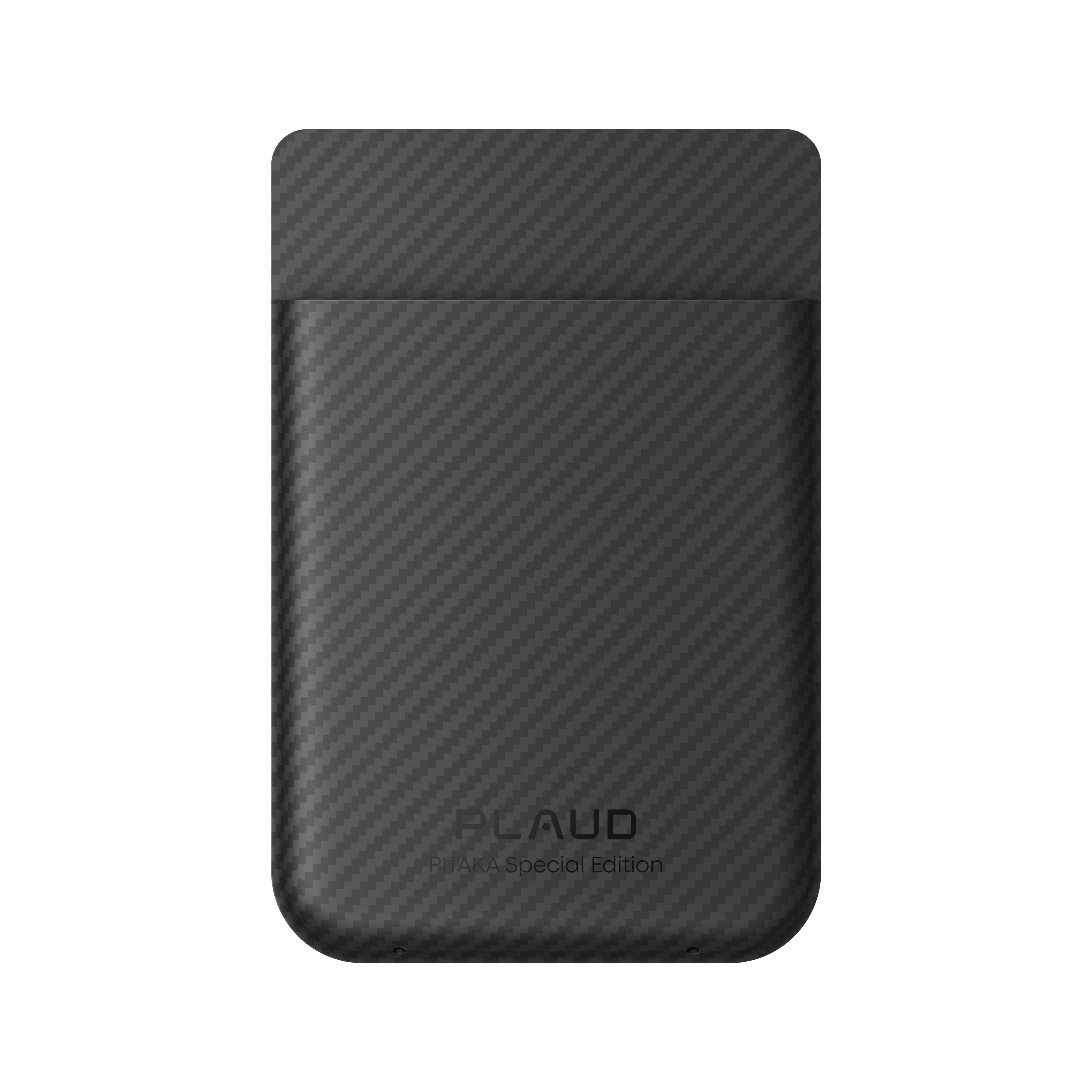 Funda negra de fibra de carbono PITAKA Special Edition para Plaud Note Pro.