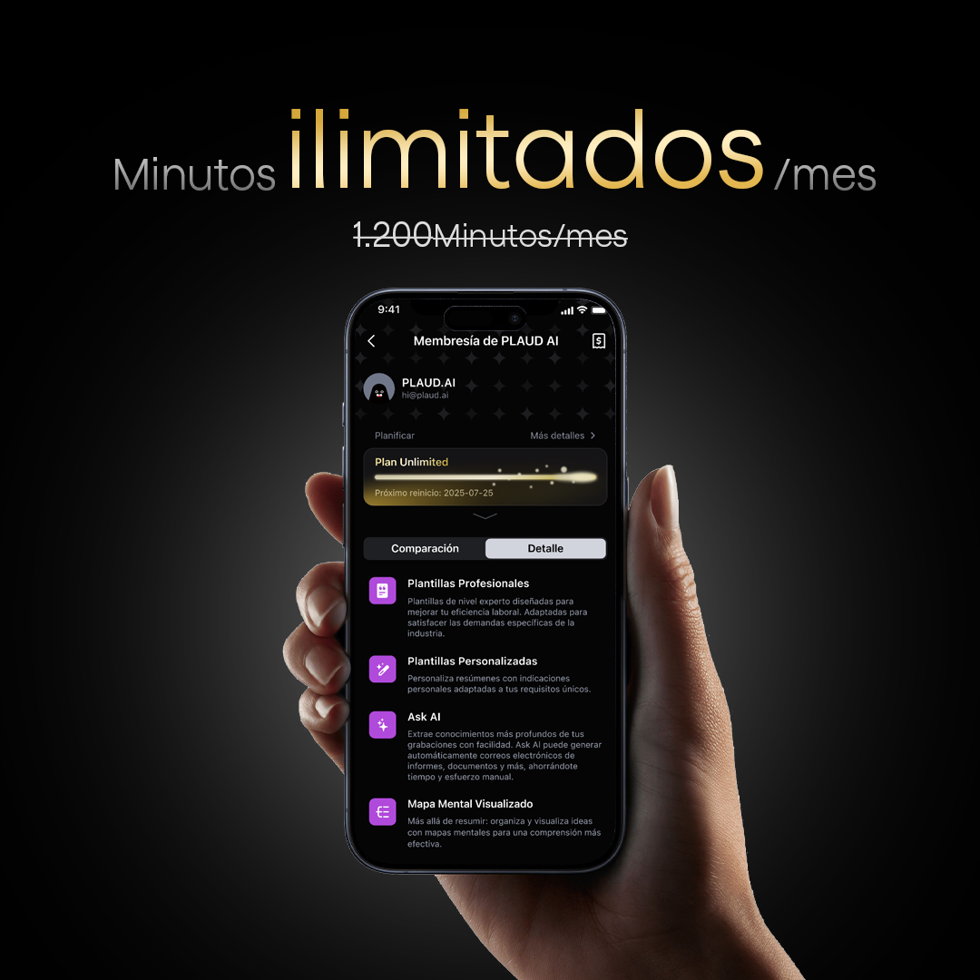 Suscripción Ilimitado Anual a Plaud AI
