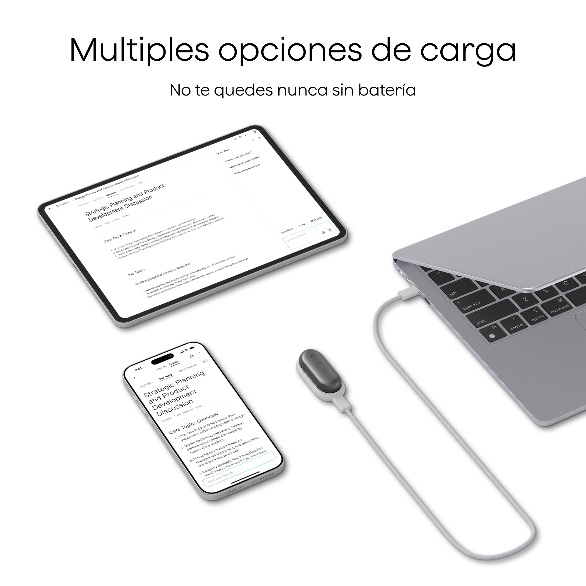 Kit de Carga para Plaud NotePin | Plaud NotePin S