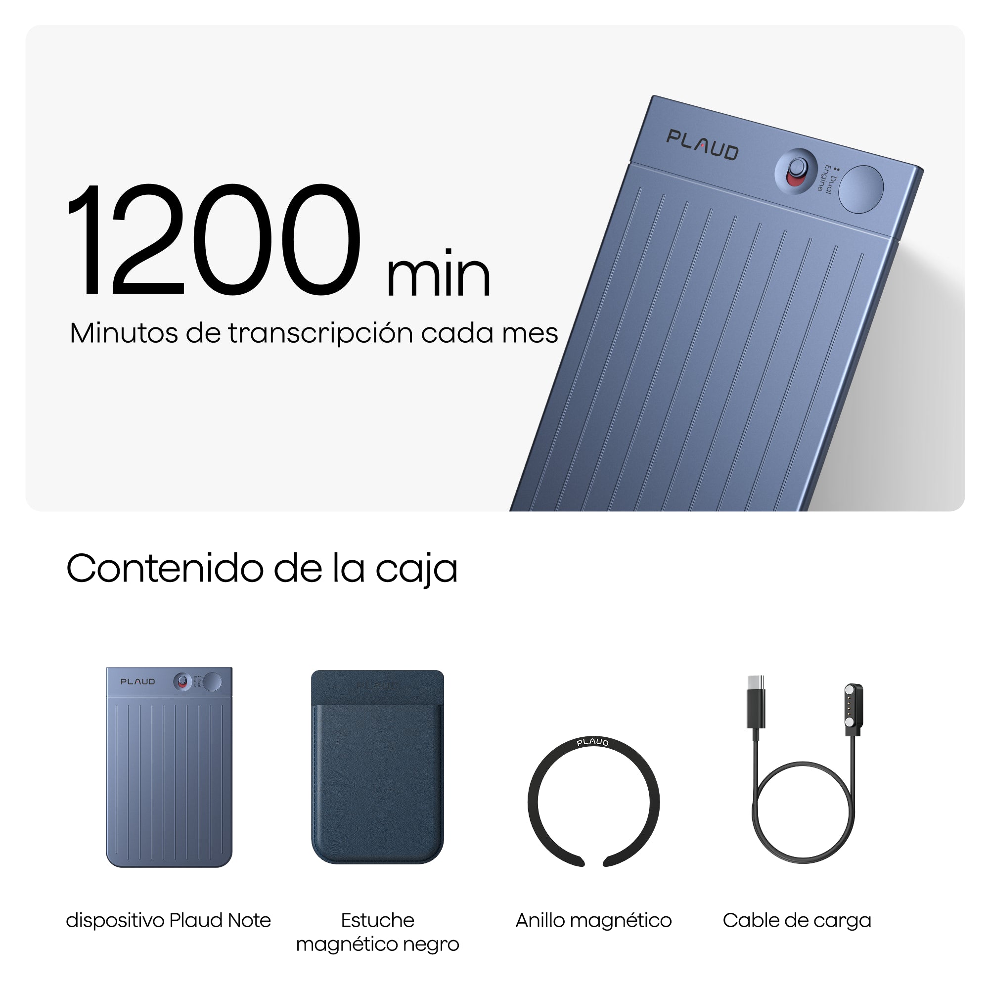 Plaud Note y Suscripción Pro Anual a Plaud AI