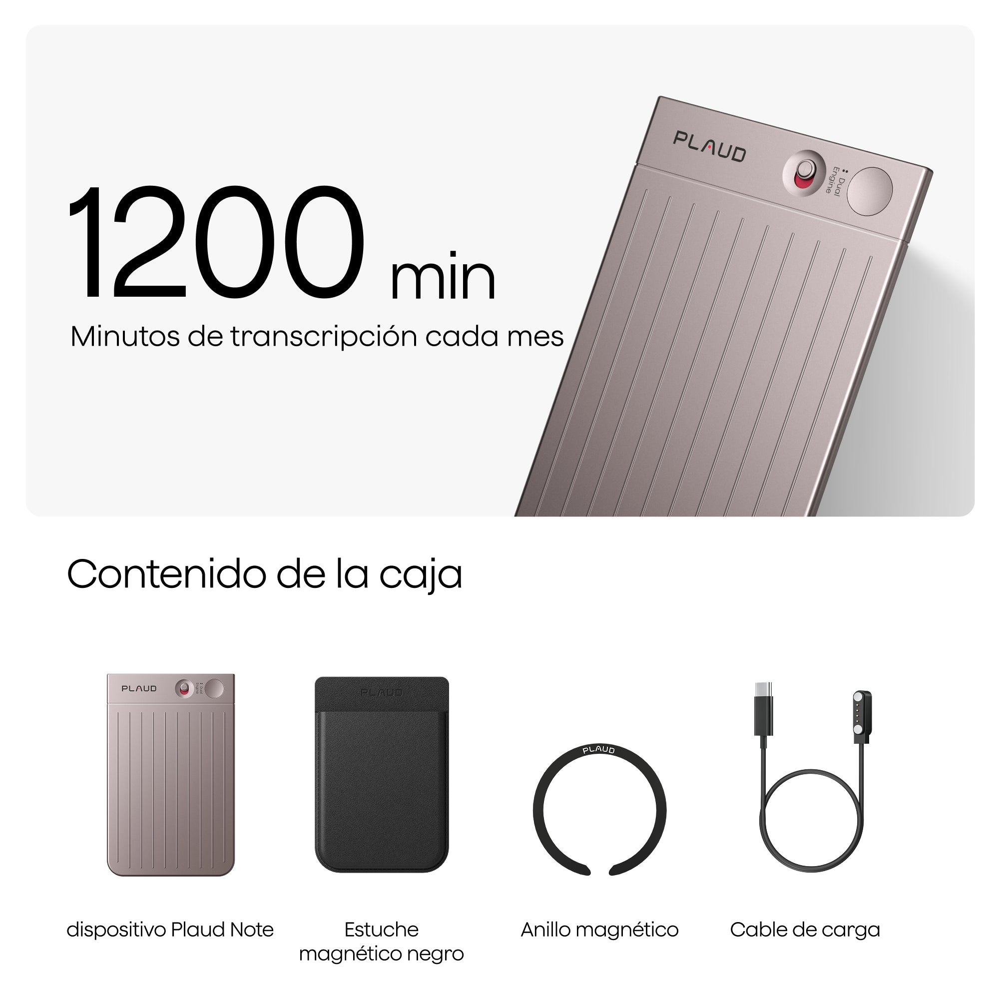 Plaud Note y Suscripción Pro Anual a Plaud AI