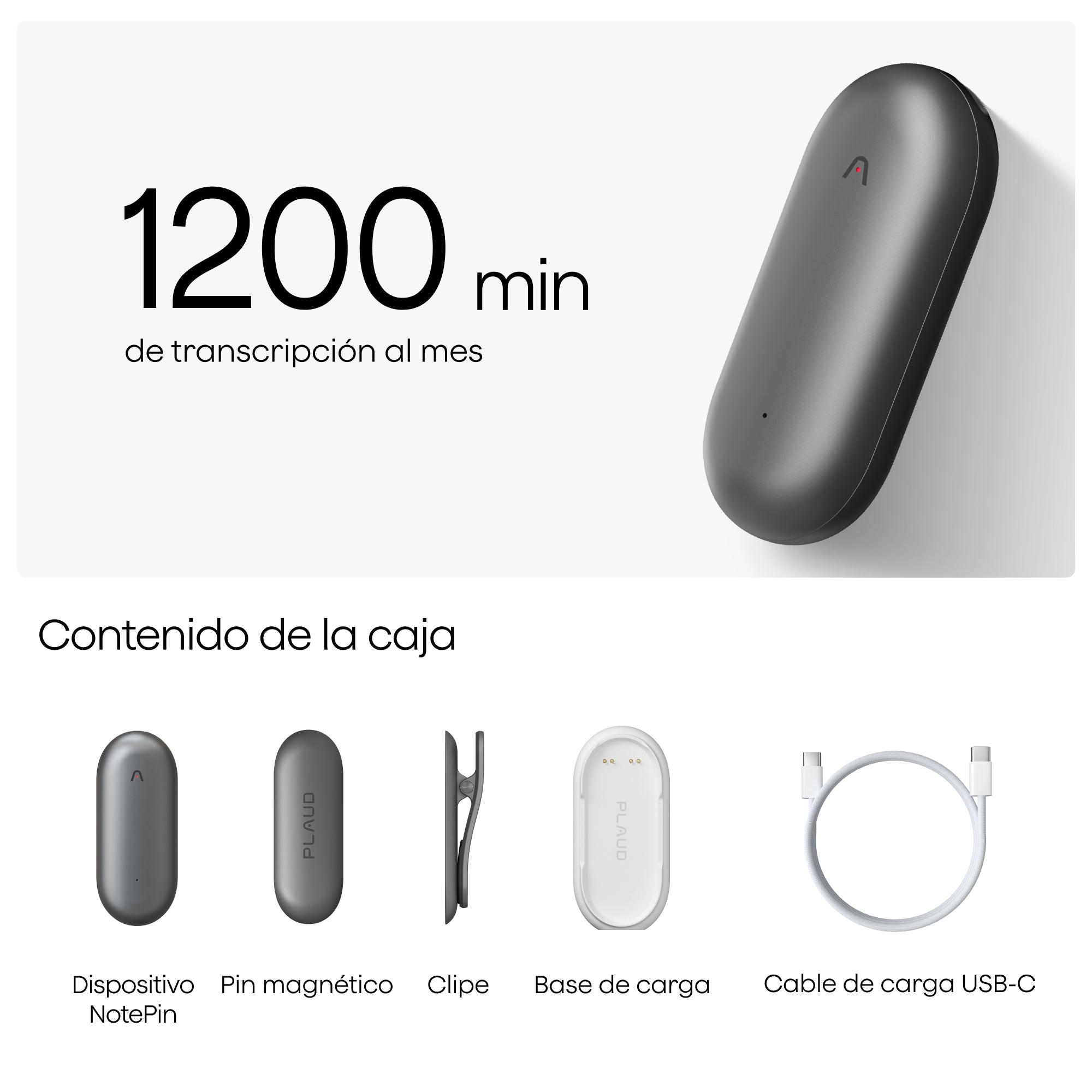 Plaud NotePin y Suscripción Pro Anual a Plaud AI