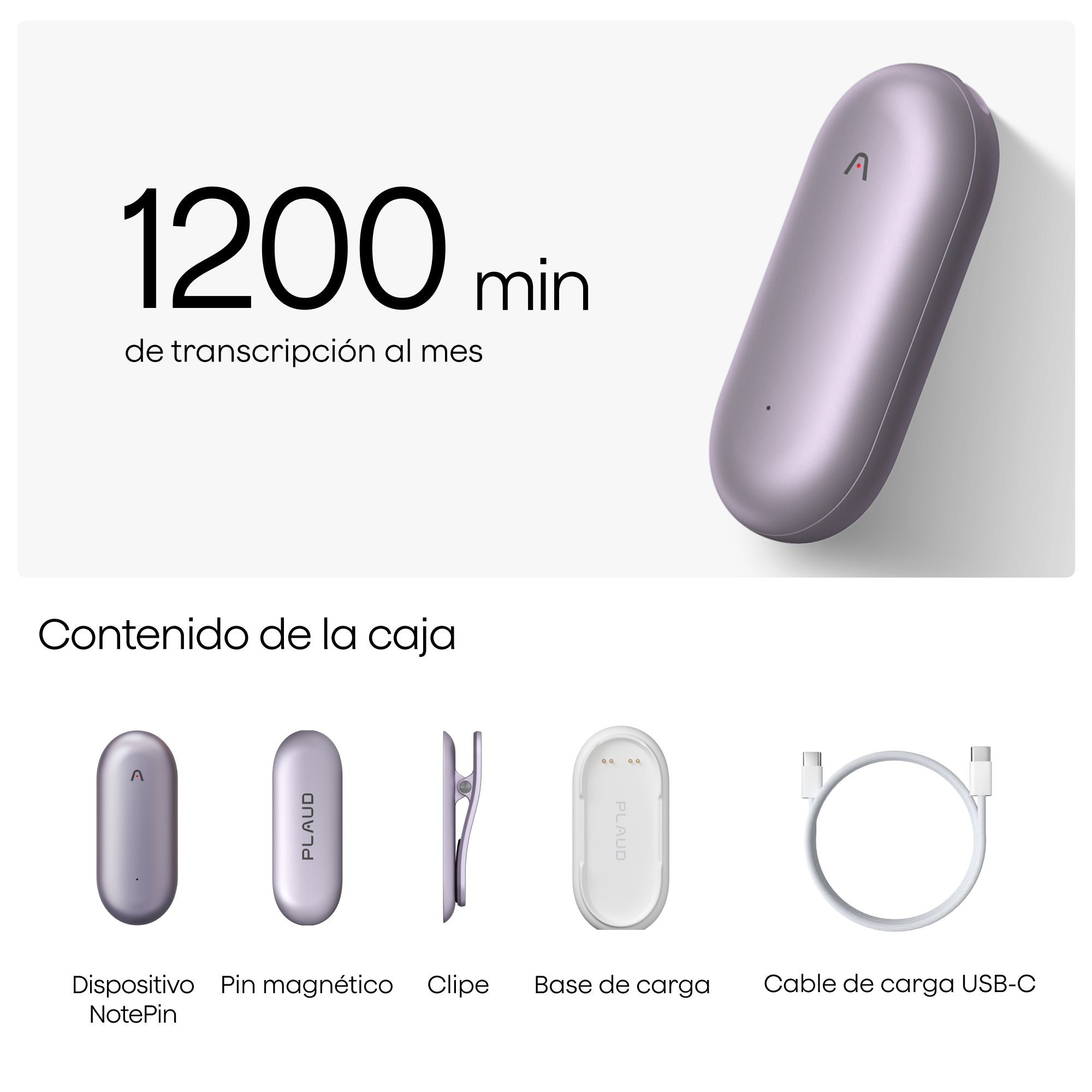 Plaud NotePin y Suscripción Pro Anual a Plaud AI