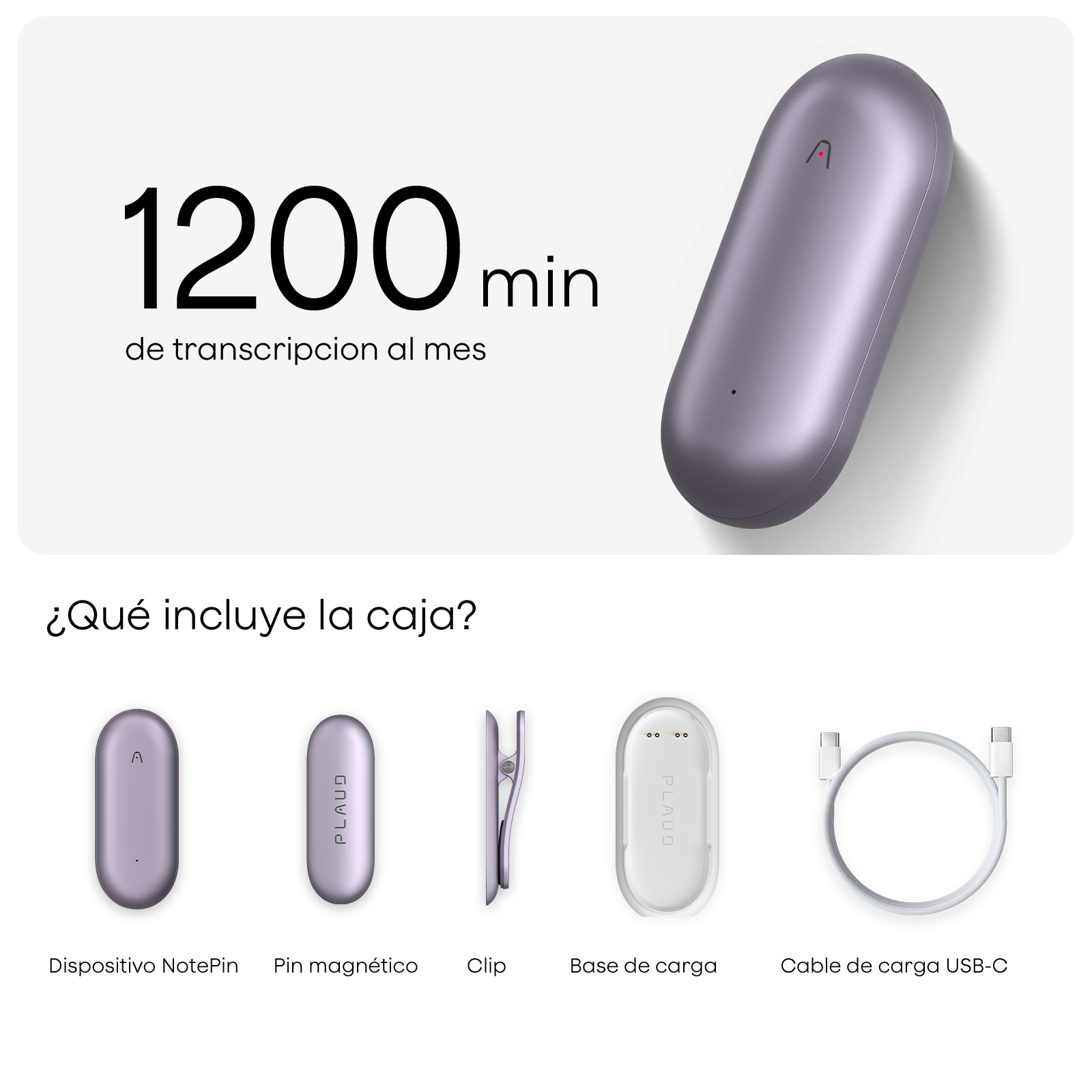 Plaud NotePin y Pro Plan Anual con IA