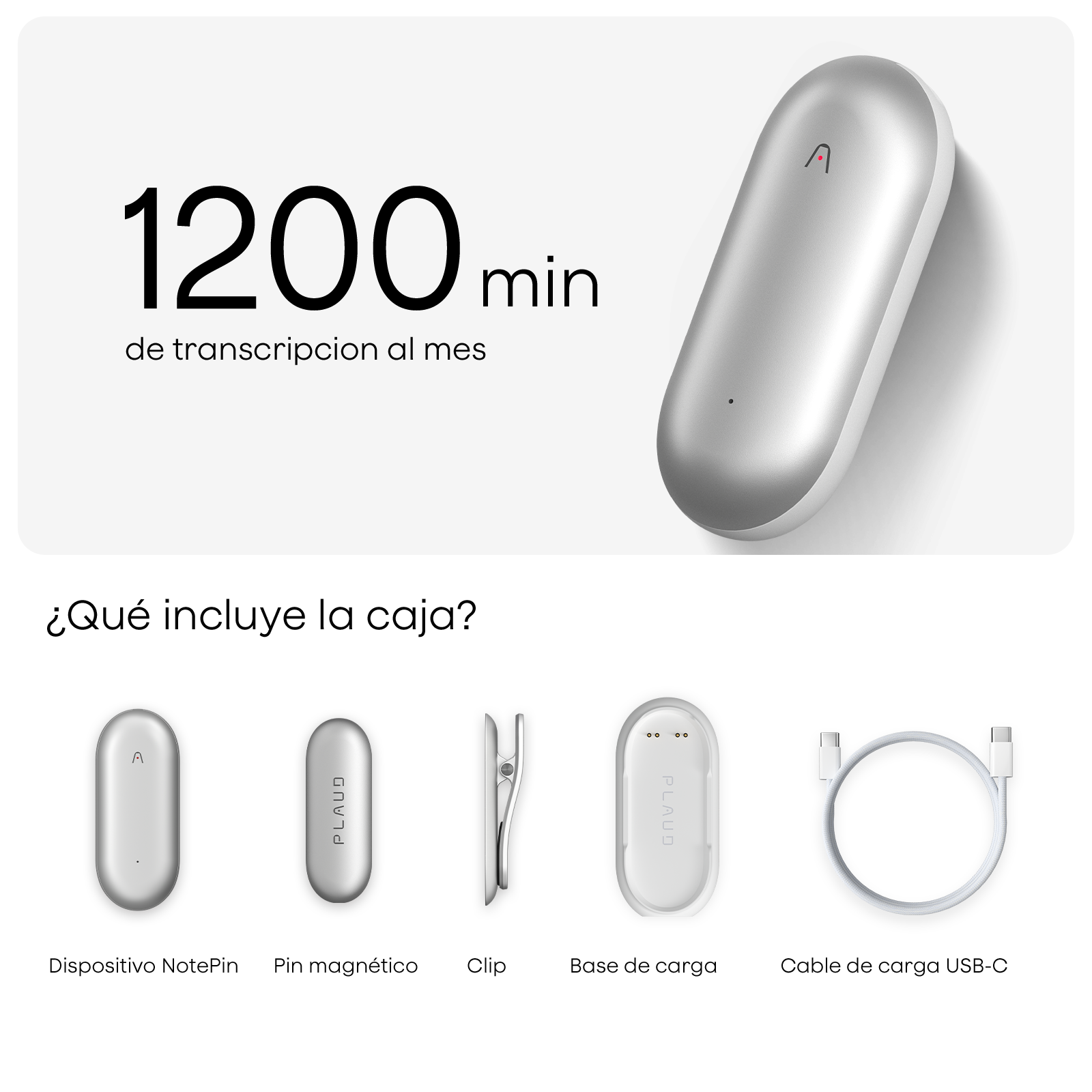 Plaud NotePin y Pro Plan Anual con IA