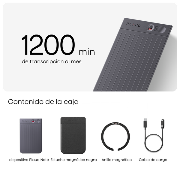 Plaud Note y Pro Plan Anual con IA
