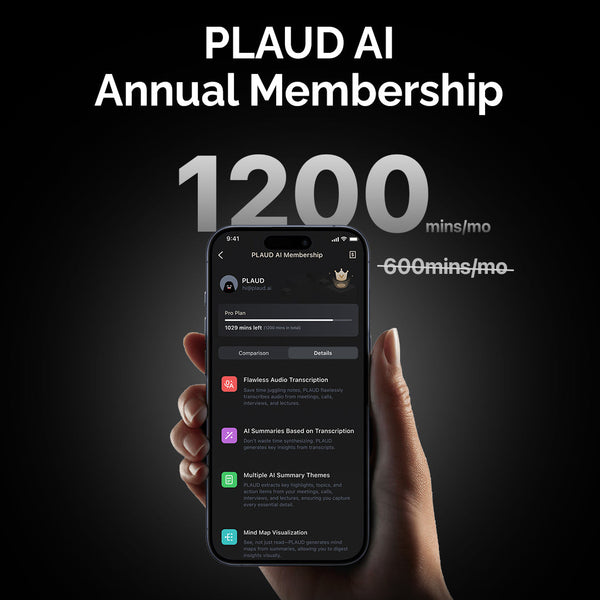 Suscripción Pro anual a PLAUD AI