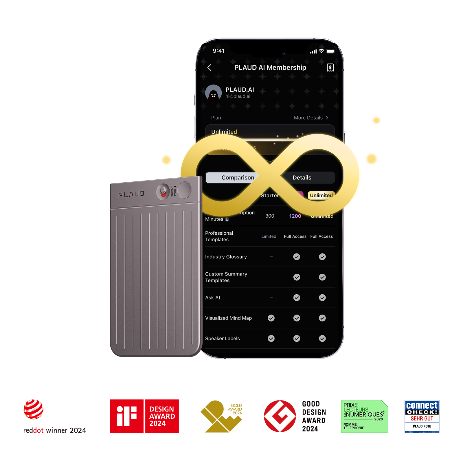 PLAUD NOTE y Plan Ilimitado Anual