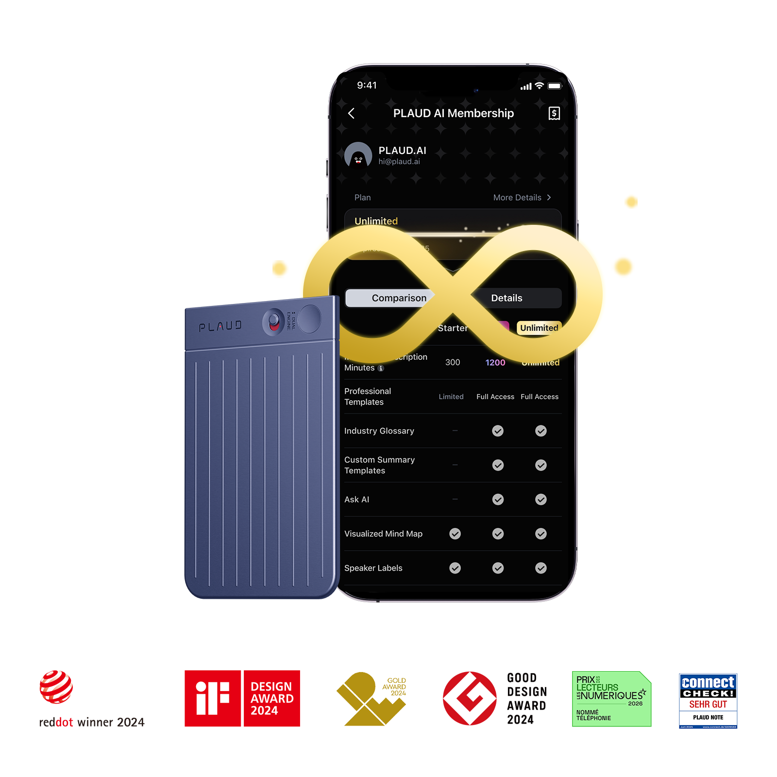 PLAUD NOTE y Plan Ilimitado Anual