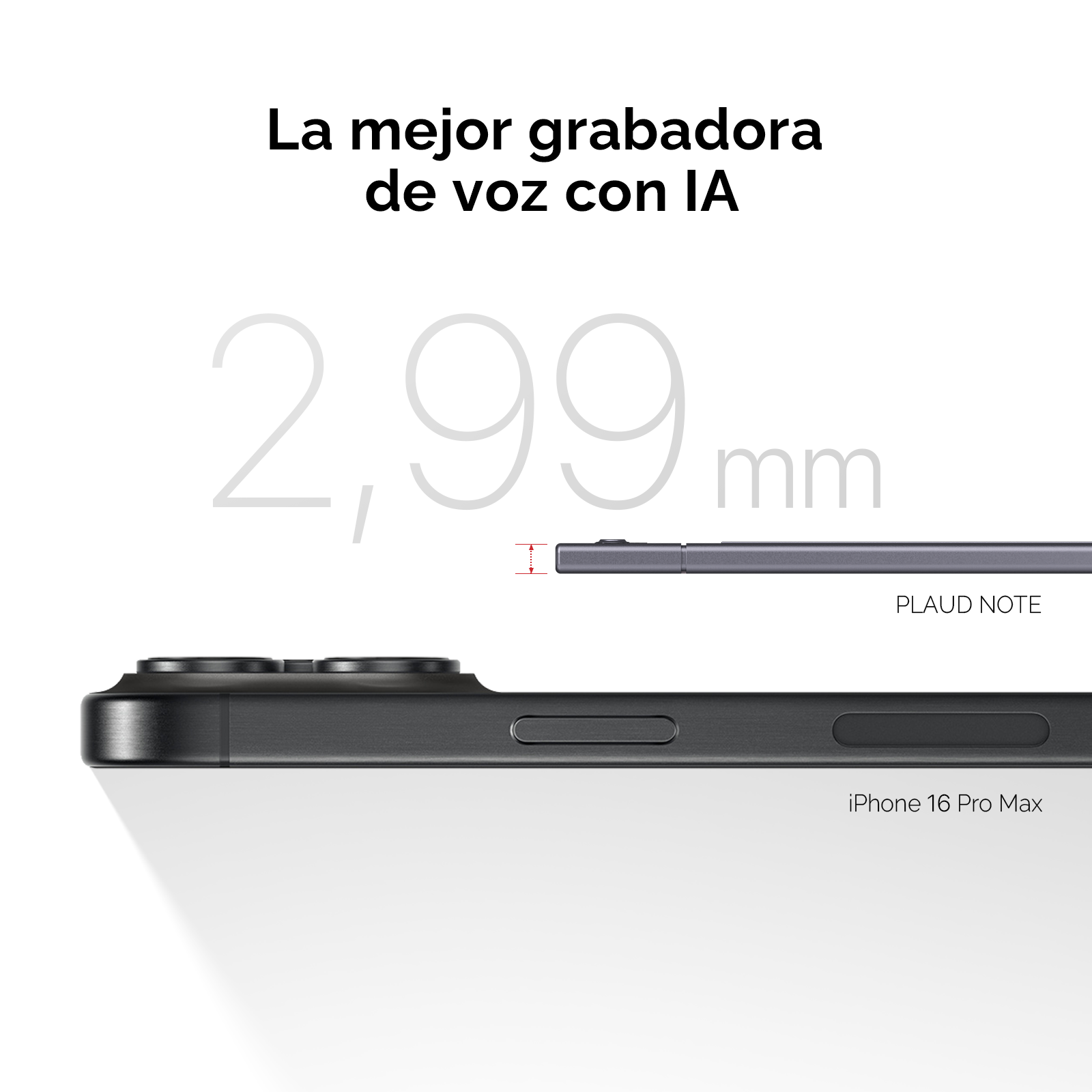 Grabadora de voz con IA PLAUD NOTE
