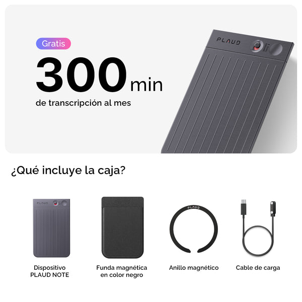 Grabadora de voz con IA PLAUD NOTE
