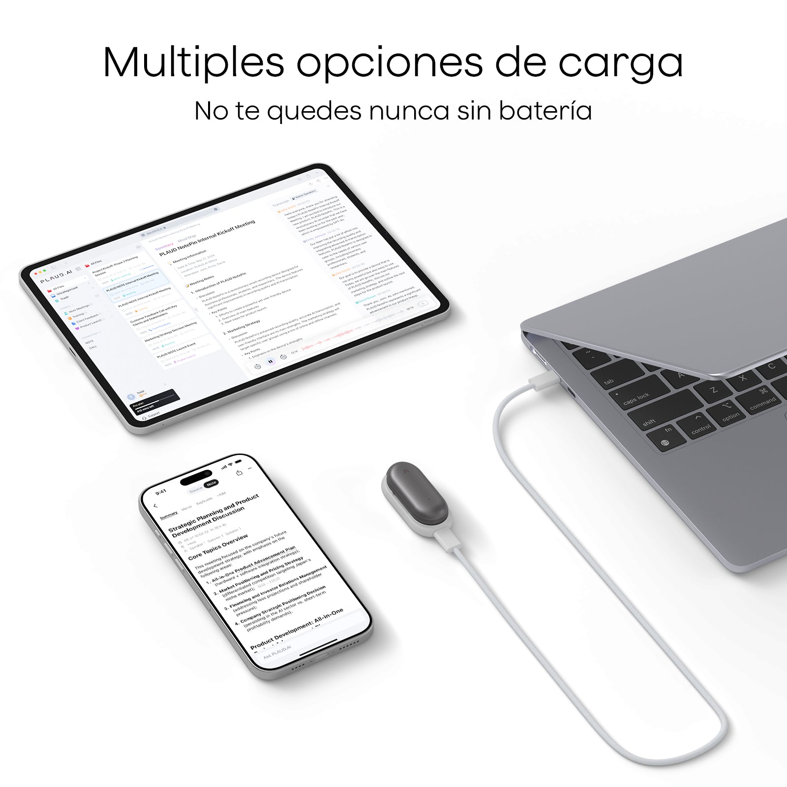 Kit de Carga para Plaud NotePin