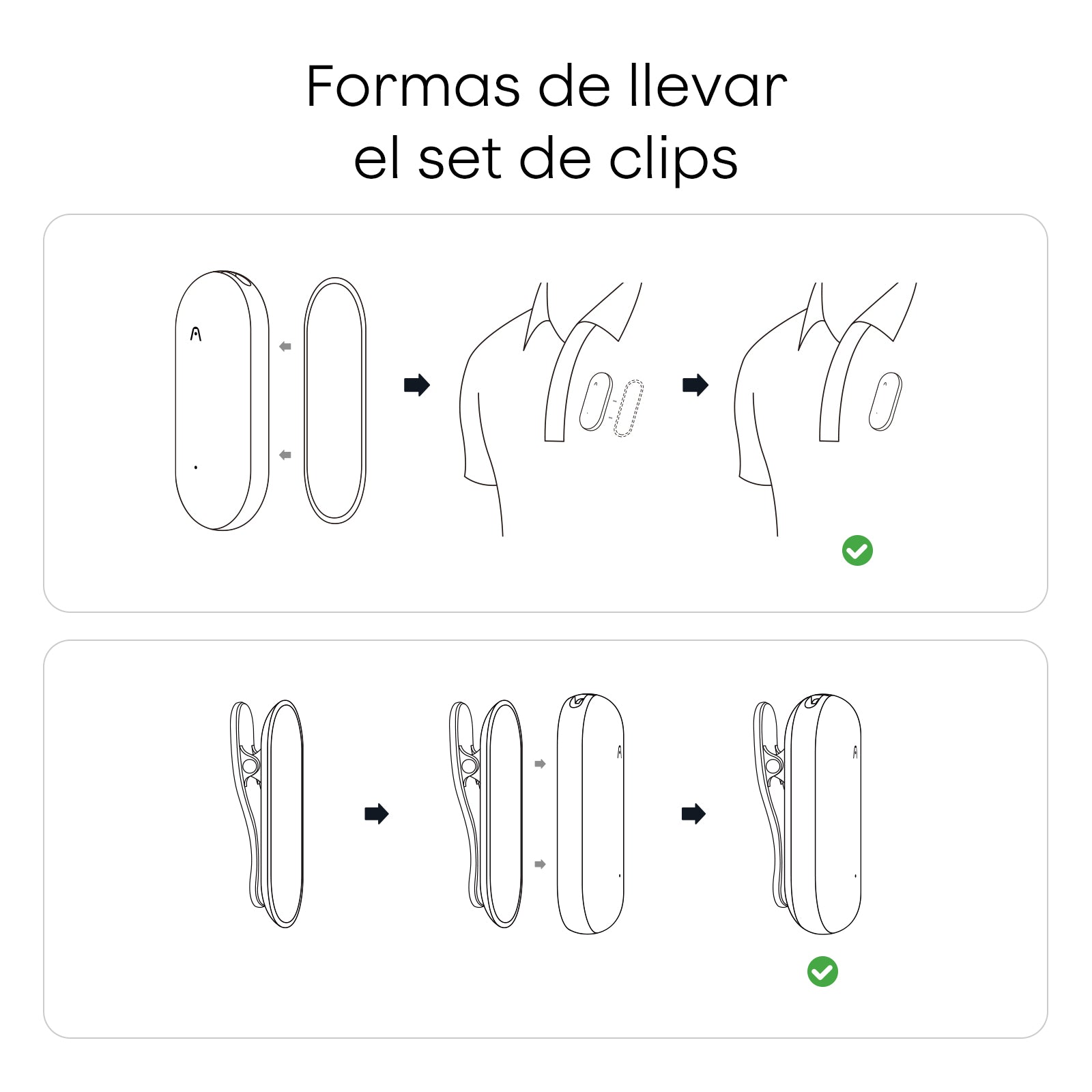 Clip & Pin Magnético para Plaud NotePin