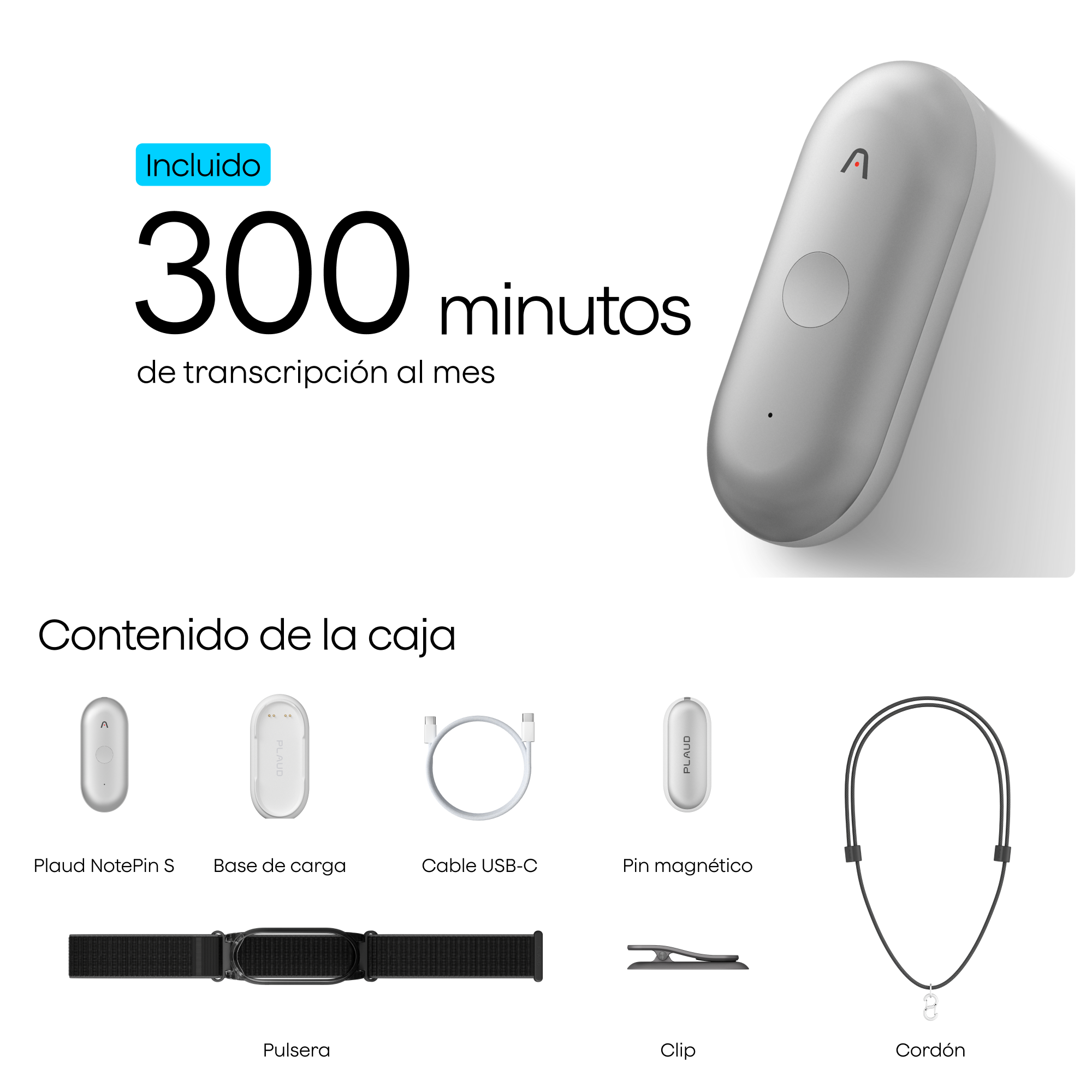 Plaud NotePin S - El asistente de notas con IA más portátil