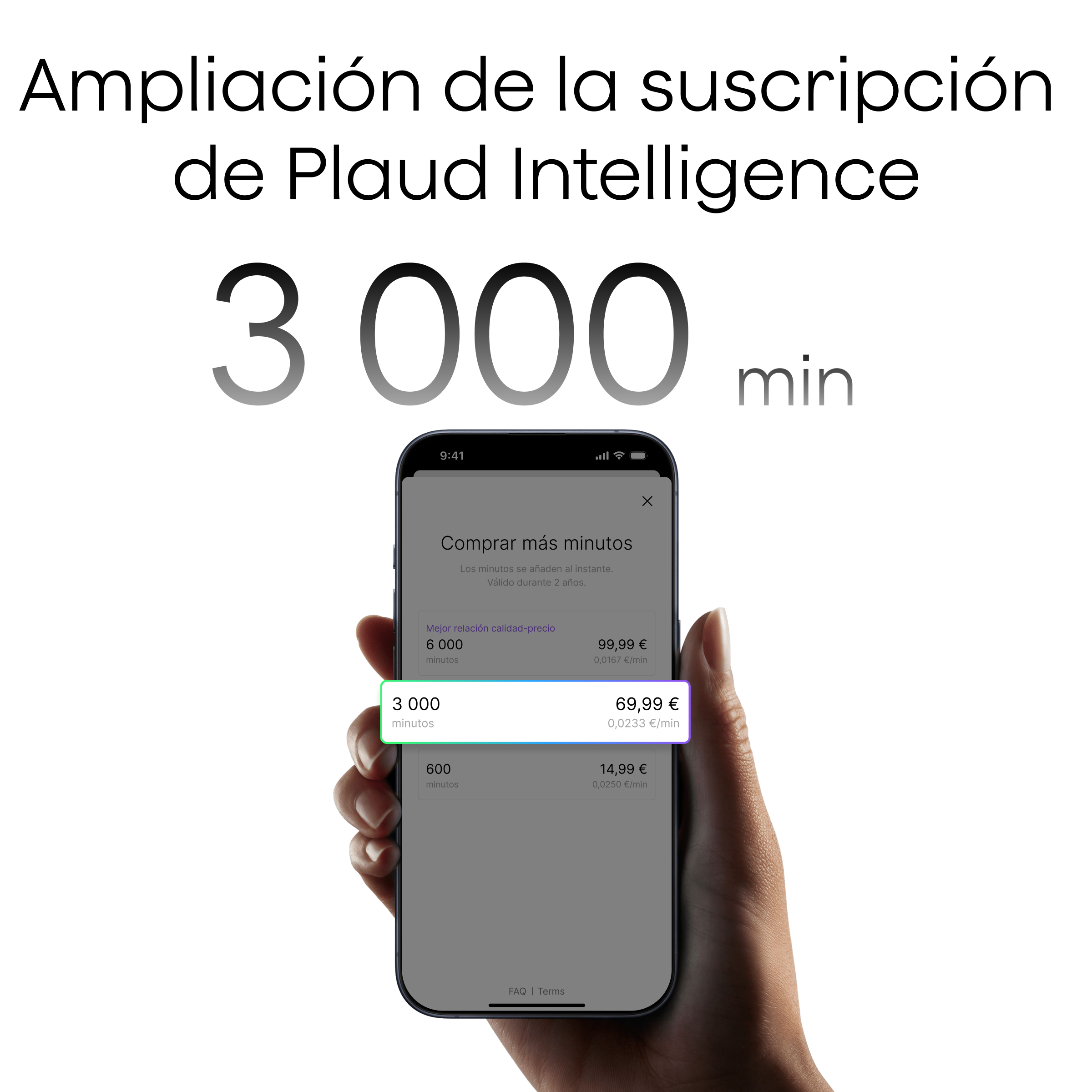 Ampliación de la suscripción de Plaud Intelligence