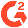 Logo de G2, una plataforma de reseñas de software.
