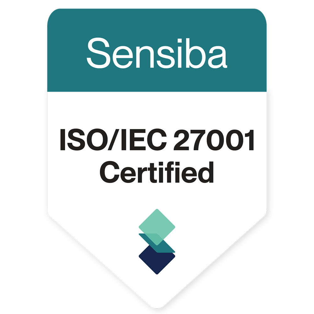Certificación ISO/IEC 27001 de Sensiba.