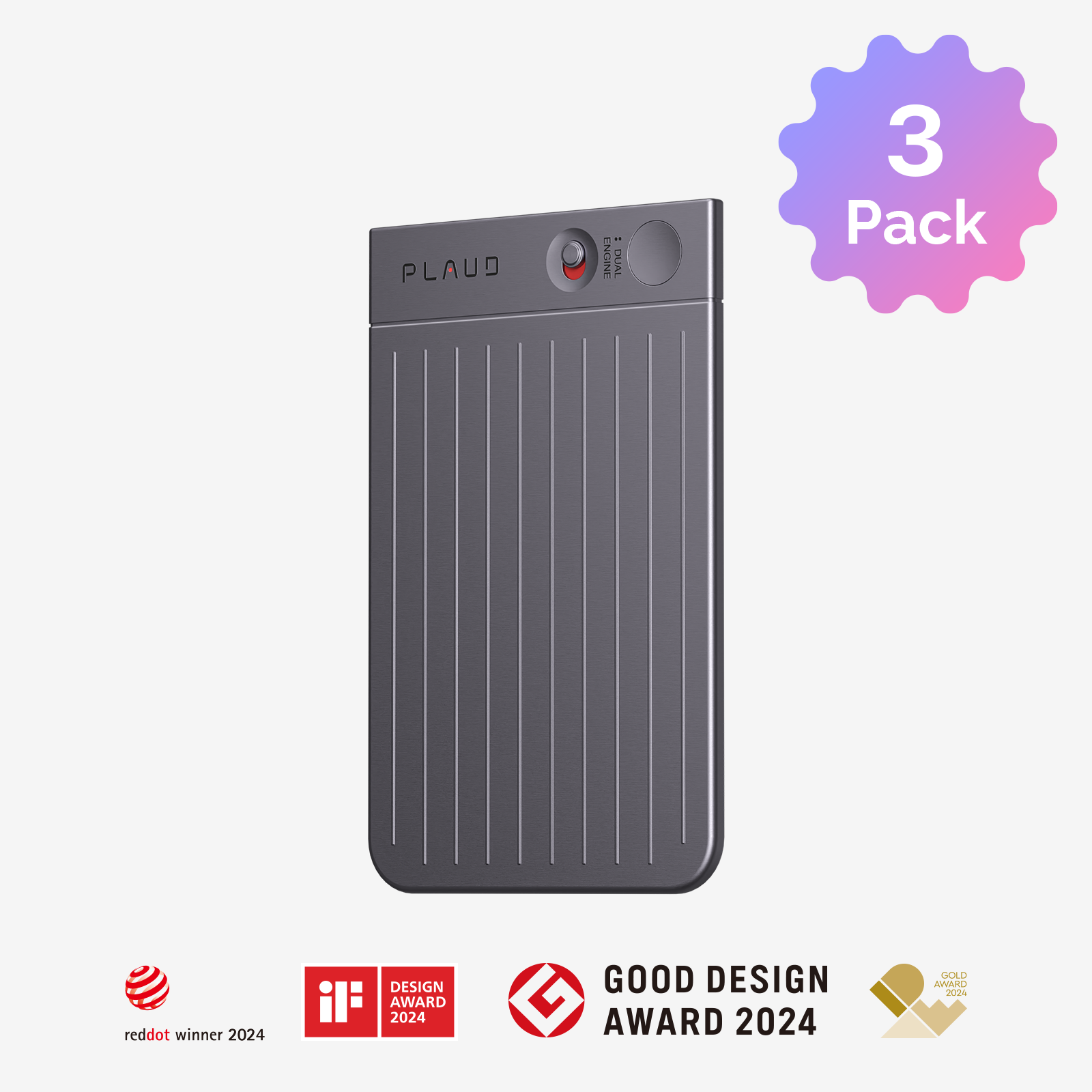 PLAUD NOTE AI Voice Recorder | 3-Pack