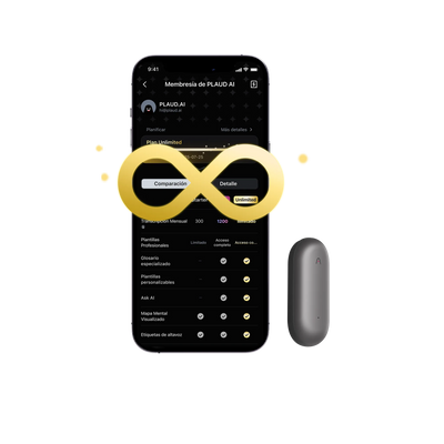 Plaud NotePin & Plan Ilimitado Anual AI