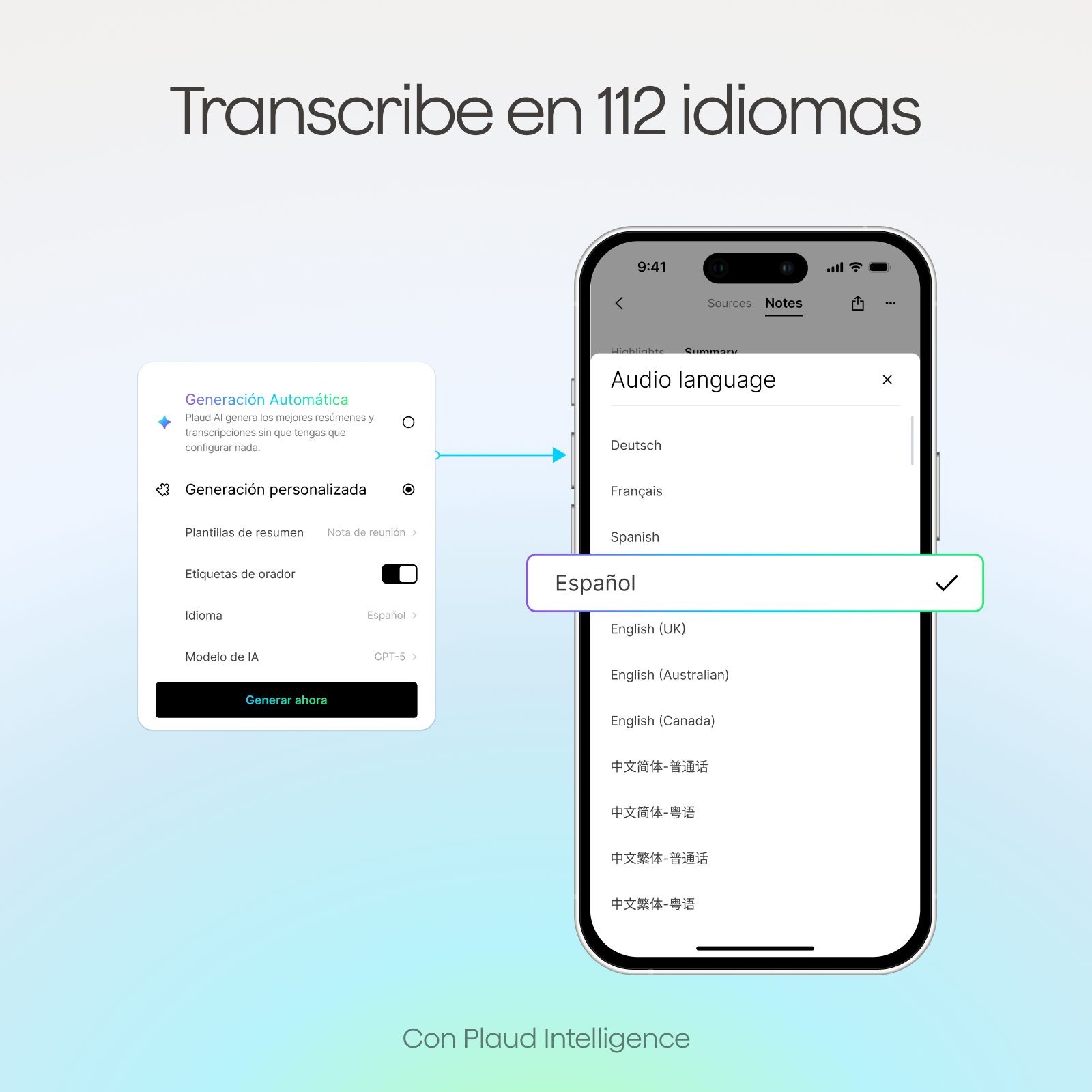 Plaud Note y Suscripción Ilimitado Anual a Plaud AI