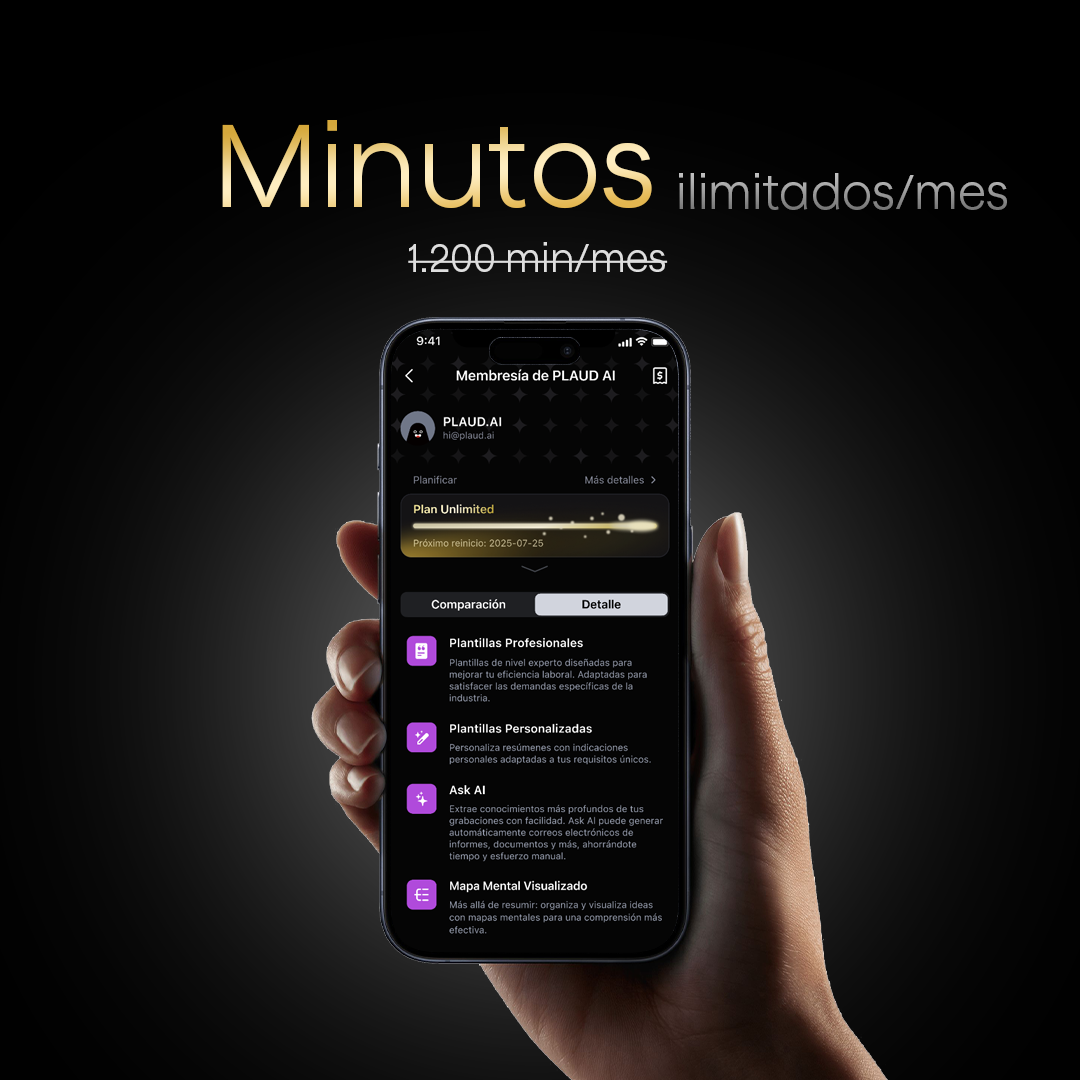 Plaud Note y Plan Ilimitado Anual