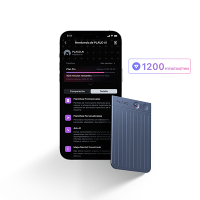 Plaud Note y Pro Plan Anual con IA
