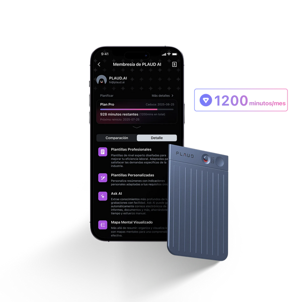 PLAUD NOTE y Pro Plan Anual con IA