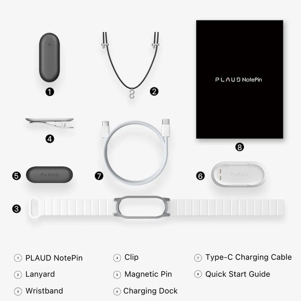 PLAUD NotePin & AI Annual Pro Plan
