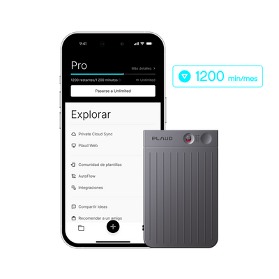 Plaud Note y Suscripción Pro Anual a Plaud AI