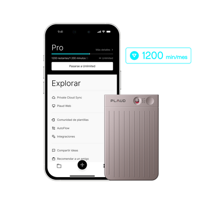 Plaud Note y Suscripción Pro Anual a Plaud AI