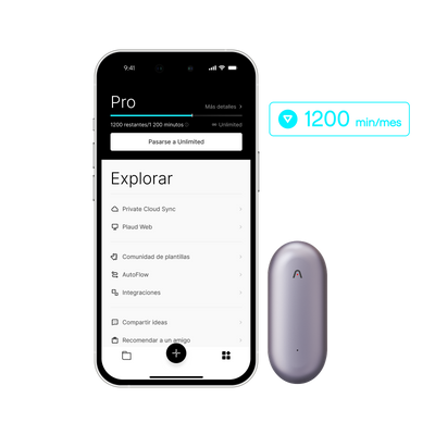 Plaud NotePin y Suscripción Pro Anual a Plaud AI