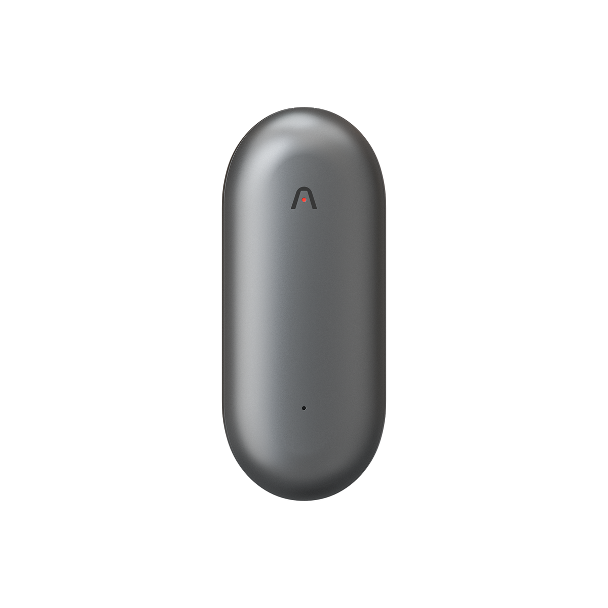 Plaud NotePin gris, un grabador de voz AI compacto y portátil.